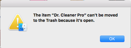 dr. cleaner removed from mac